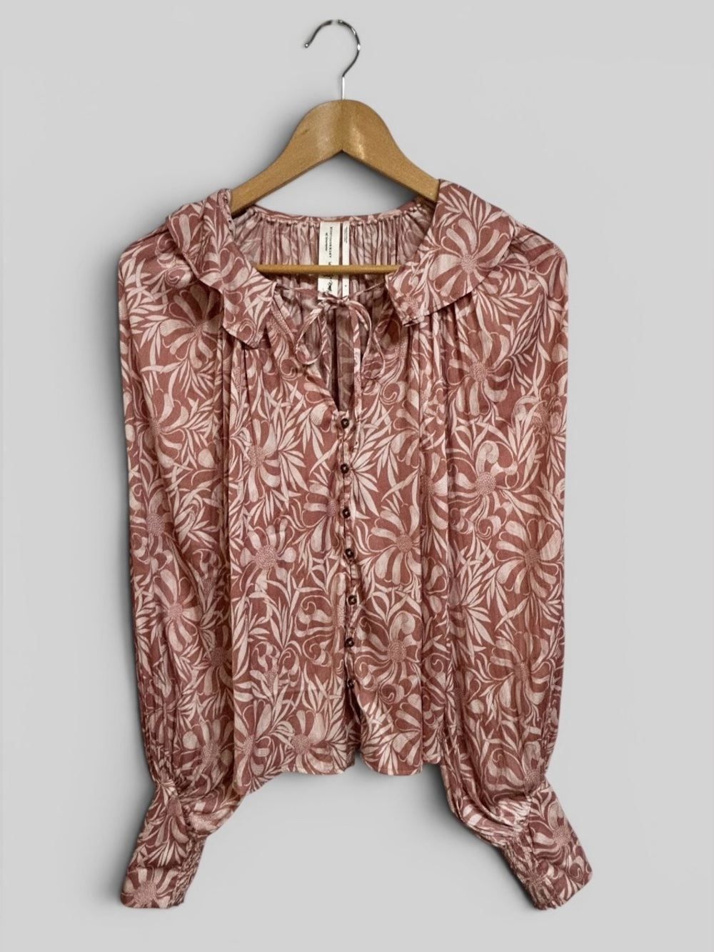 Anthropologie Florence Balducci Femme Collared Blouse Size Small - Picture 2 of 10